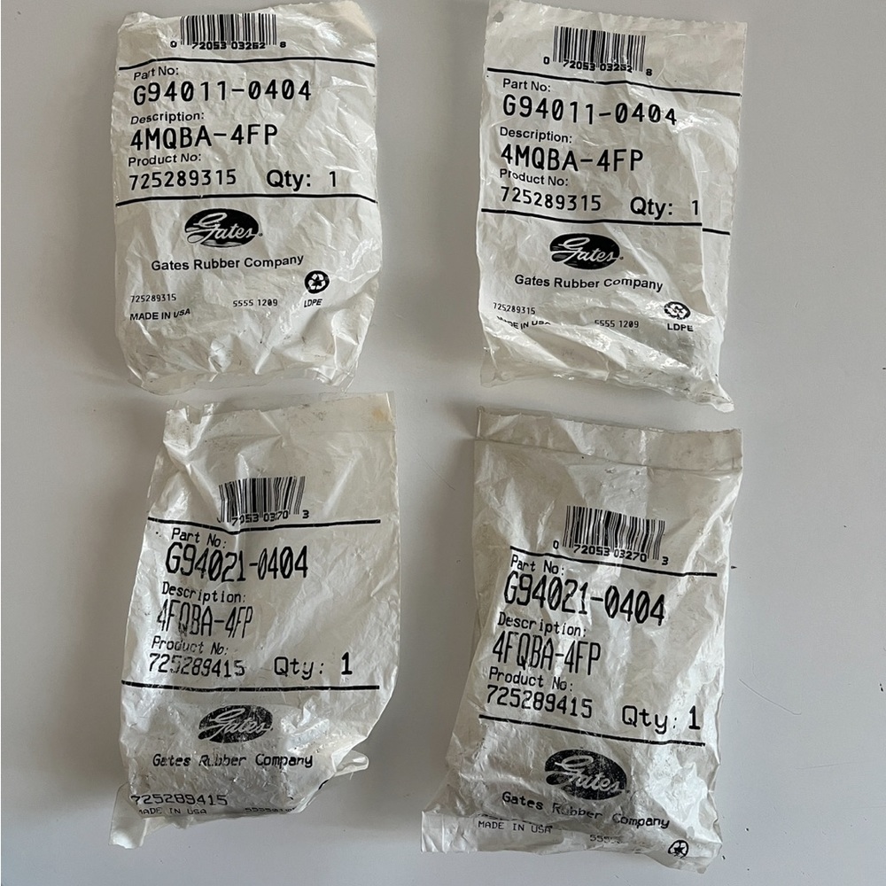 Gates 4MQBA-4FP - G94011-0404 Hydraulic Hose Quick Disconnect Coupler (one)